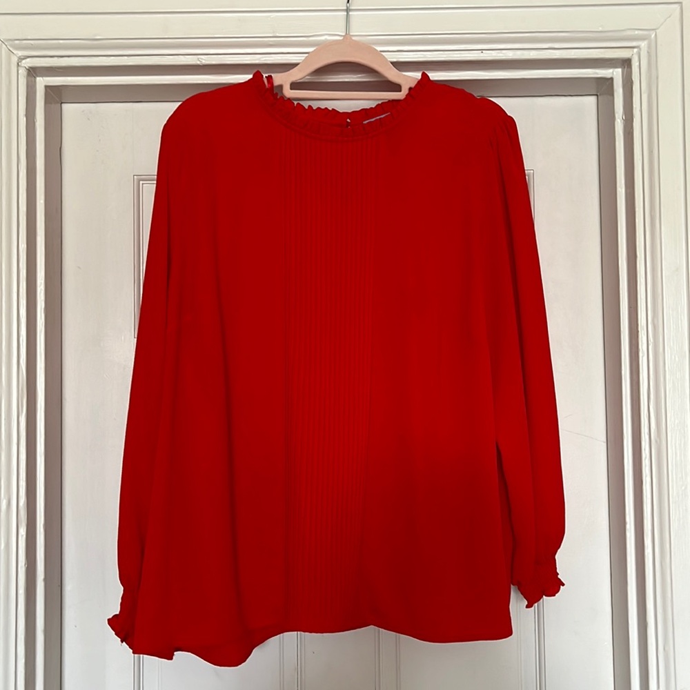 Red blouse